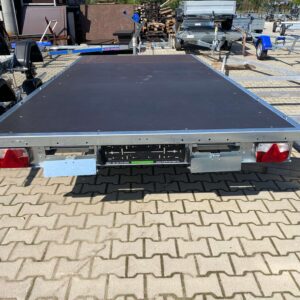 Alfa UNI AUTO – Autószállító trailer rámpákkal és tartóval